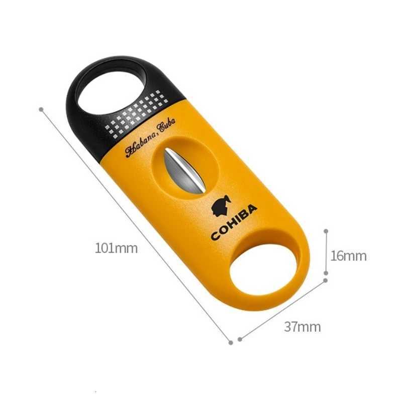 Portable Cigar Cutter Set Pocket VCut Sharp Scissors Guillotine TravelFriendly Round Punch for Cigars Y251008