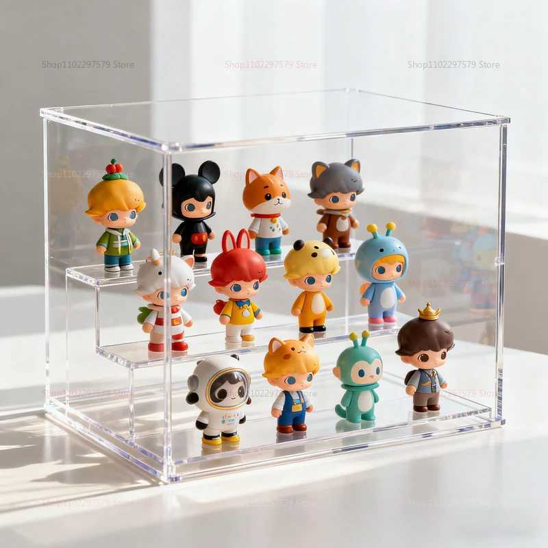 New Transparent Acrylic Doll Storage Box Model Display Stand Dustproof Toy Princess Case Jewelry Accessories Display Cabinet C251008