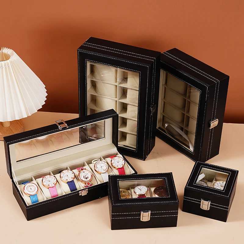 Watch Box for Jewelry Luxury Leather Storage Case Top Men Womens Watch Jewelry Bracket Display Box Gifts C251008