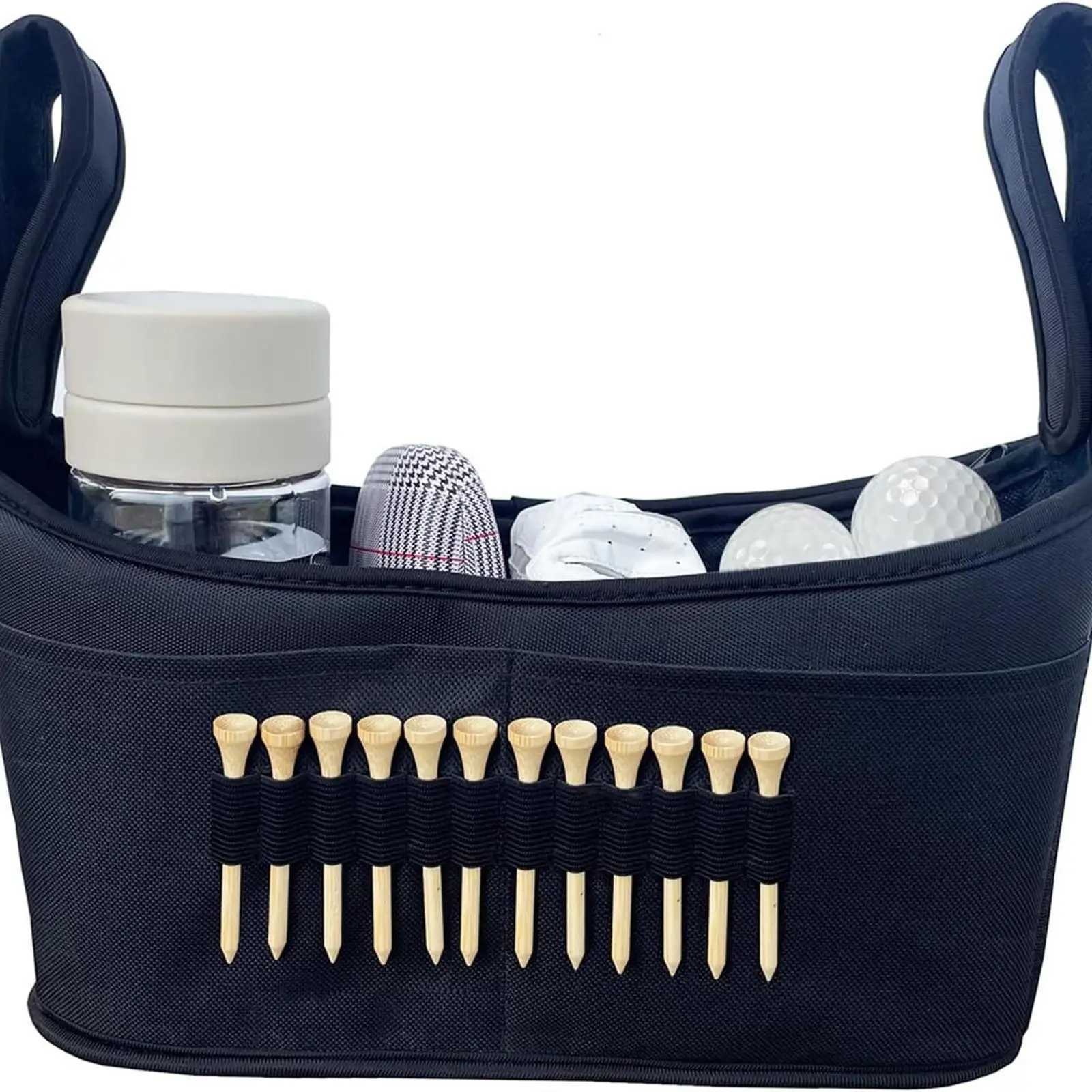 Golf Cart Organizer Bag Trolley Storage Bag Pouch with Straps Large Capacity J251008