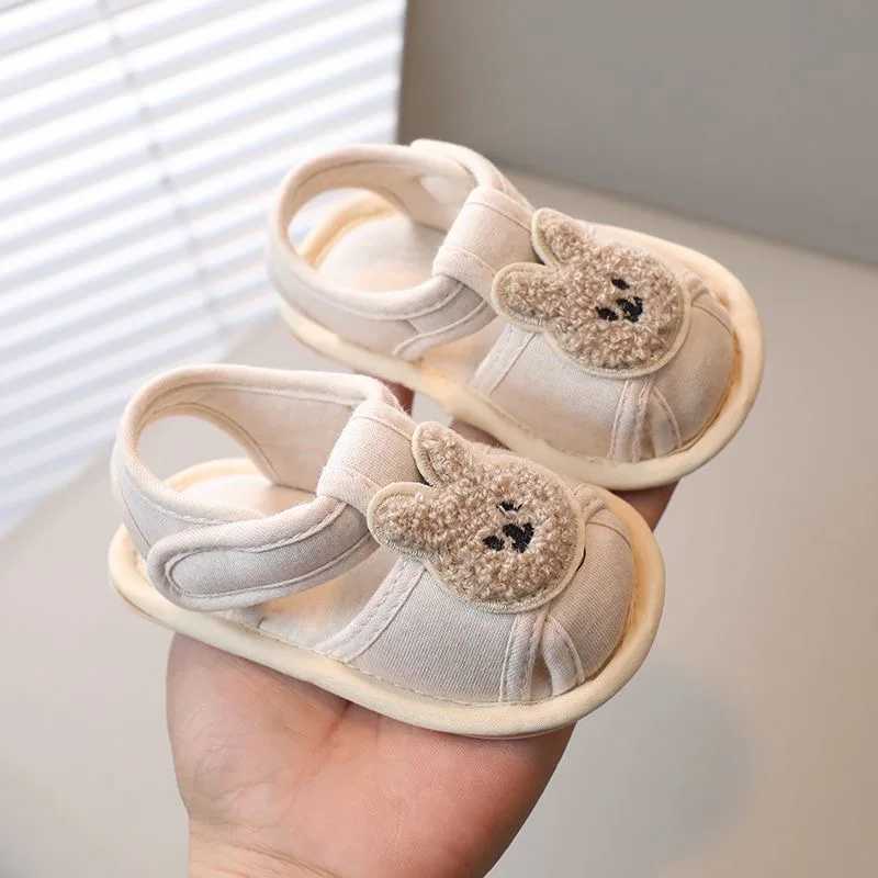 Cute Baby Shoes Cartoon Bear Casual Sandals 018M Boys and Girls First Step Shoes Soft Sole Lightweight C251008