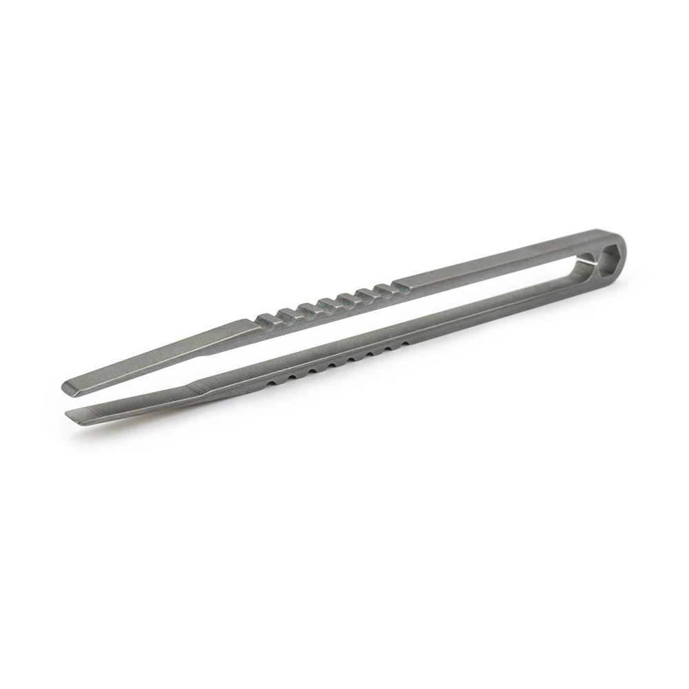1pc Big Titanium Tweezer Titanium Alloy Clip Portable Nipper EDC Outdoor Tool J251121