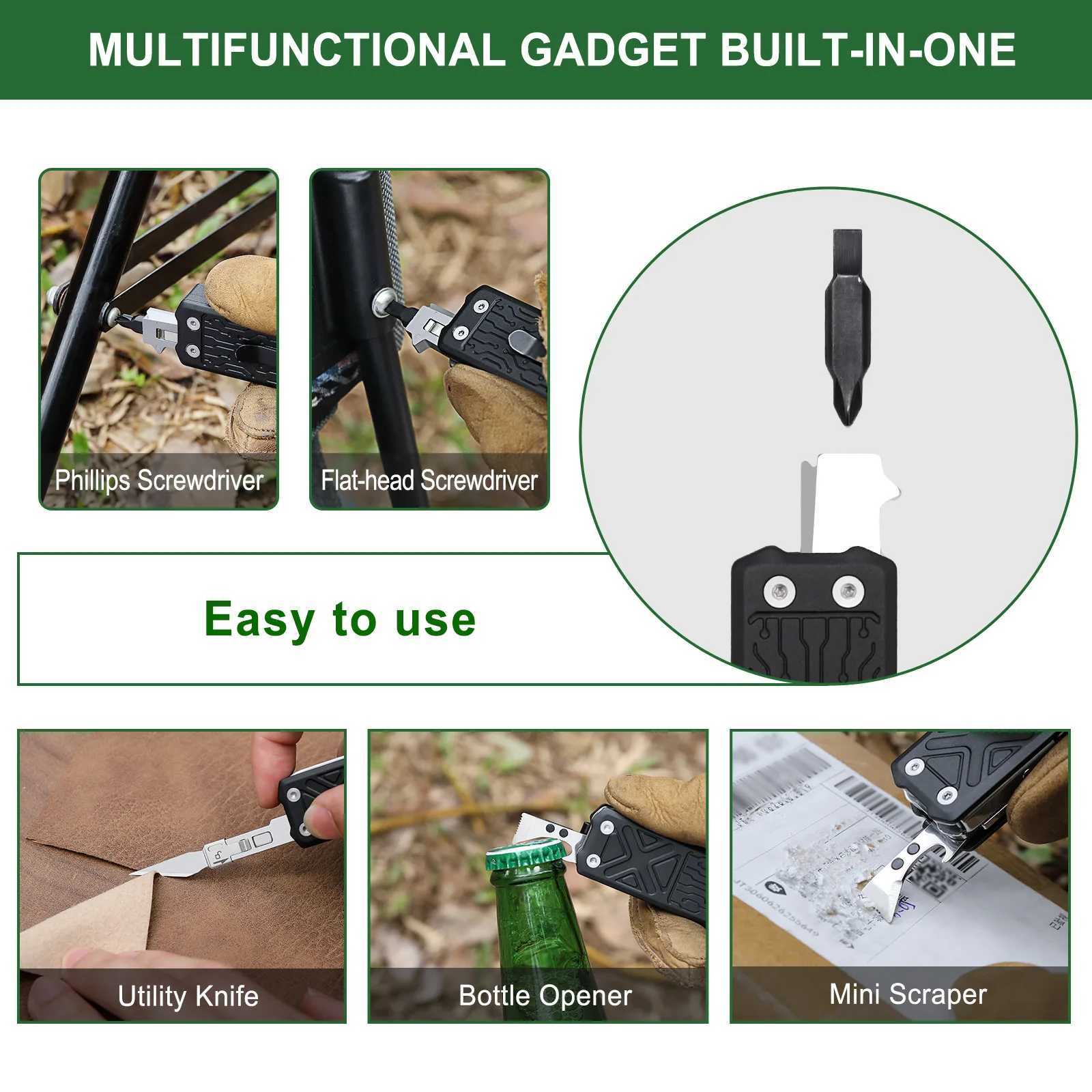 NexTool E1 Pocket Multitool Knife 10In1 Folding Knife Scissors Plier Saw Outdoor Hiking Camping EDC Equipment Folding Multitool J251121