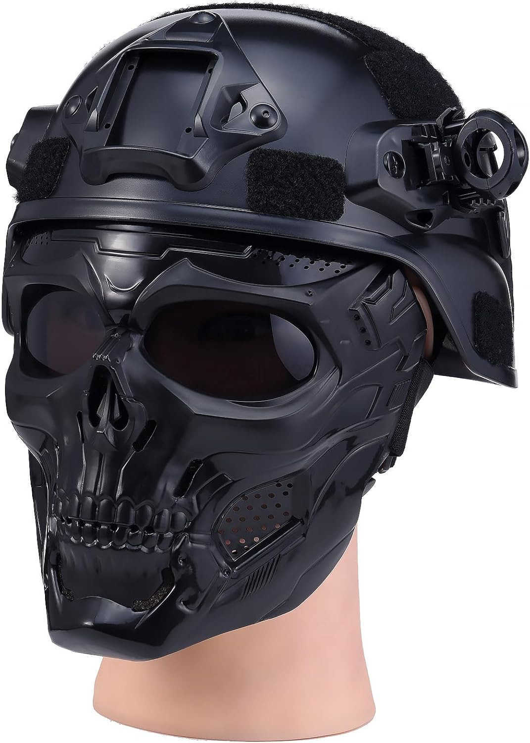 Airsoft Helmet and Mask Tactical Full Face Skull Mask Military Paintball Helmet with NVG Mountand Side Rail Complete Airsoft Gear W251008
