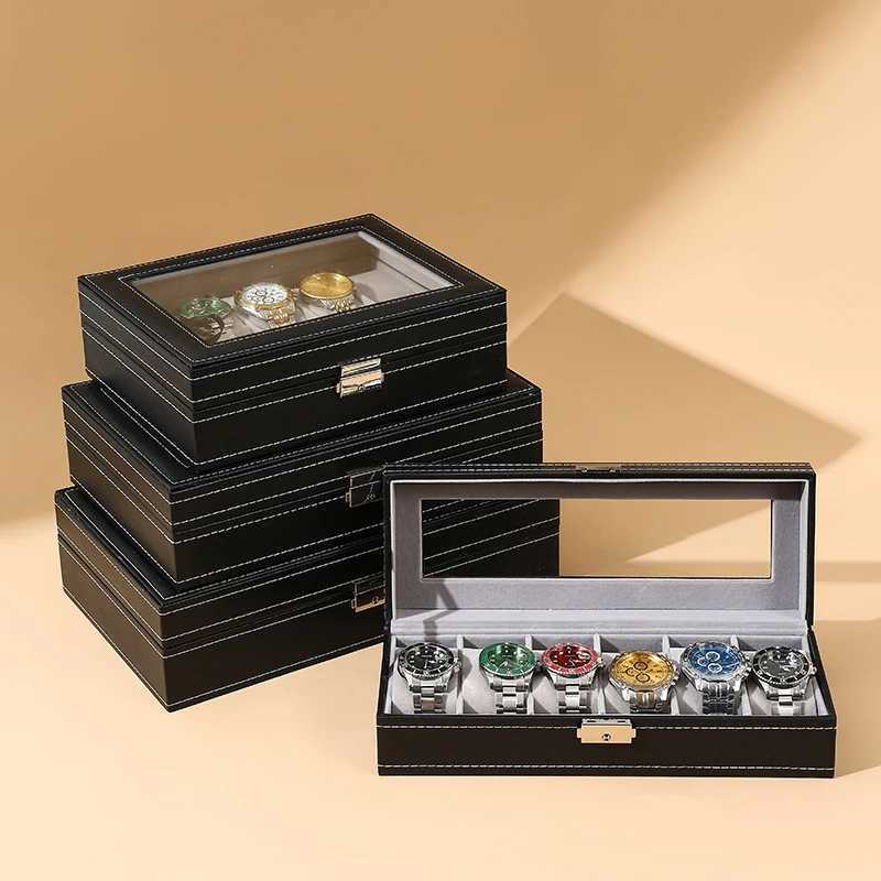Watch Box for Jewelry Luxury Leather Storage Case Top Men Womens Watch Jewelry Bracket Display Box Gifts C251008