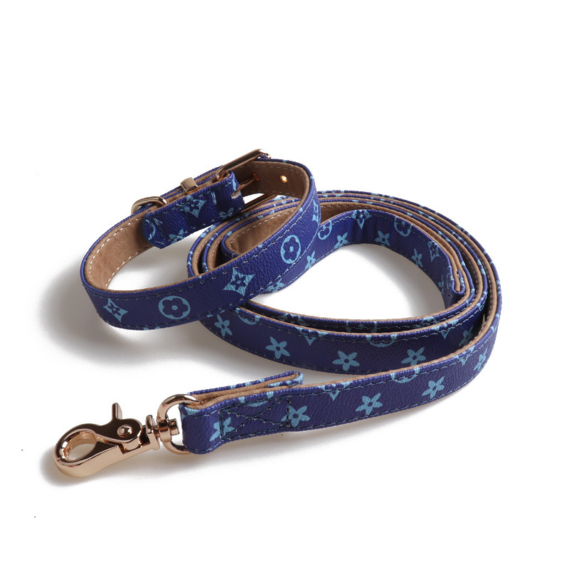 Classic Print Small Dogs, Soft Padded Dog Leather Collar with Gold Buckle, Durable Comfortable for Medium Dogs Daily Walking S B123 ddmythur