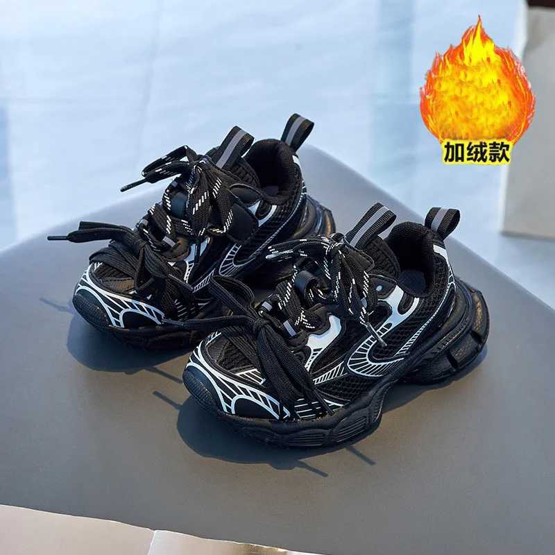 Luxury Premium Kid-Friendly Running Shoes: Breathable Design + Reinforced Soles | Trendy Black Colorway