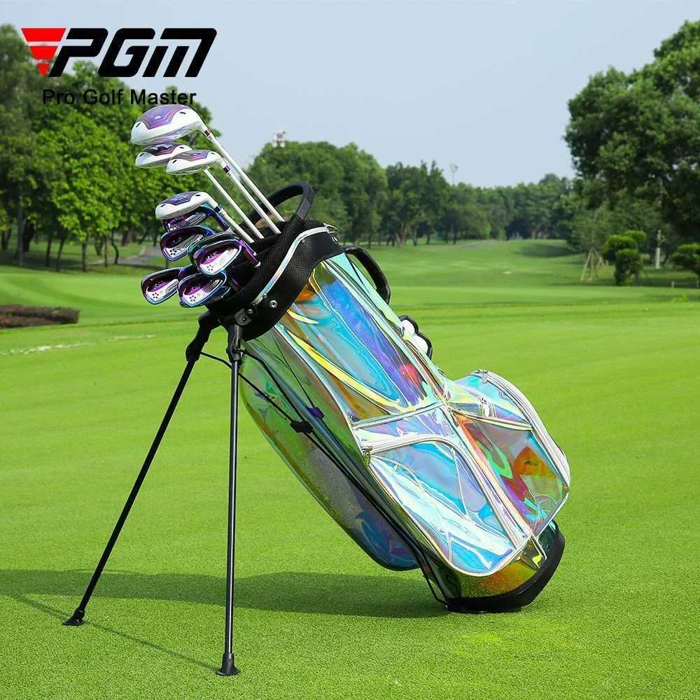 PGM Portable Golf BagsLarge Capacity Lightweight Golf Standard Ball BagsWaterproof Colorful Womens Golf Stand Bag QB063 J251008
