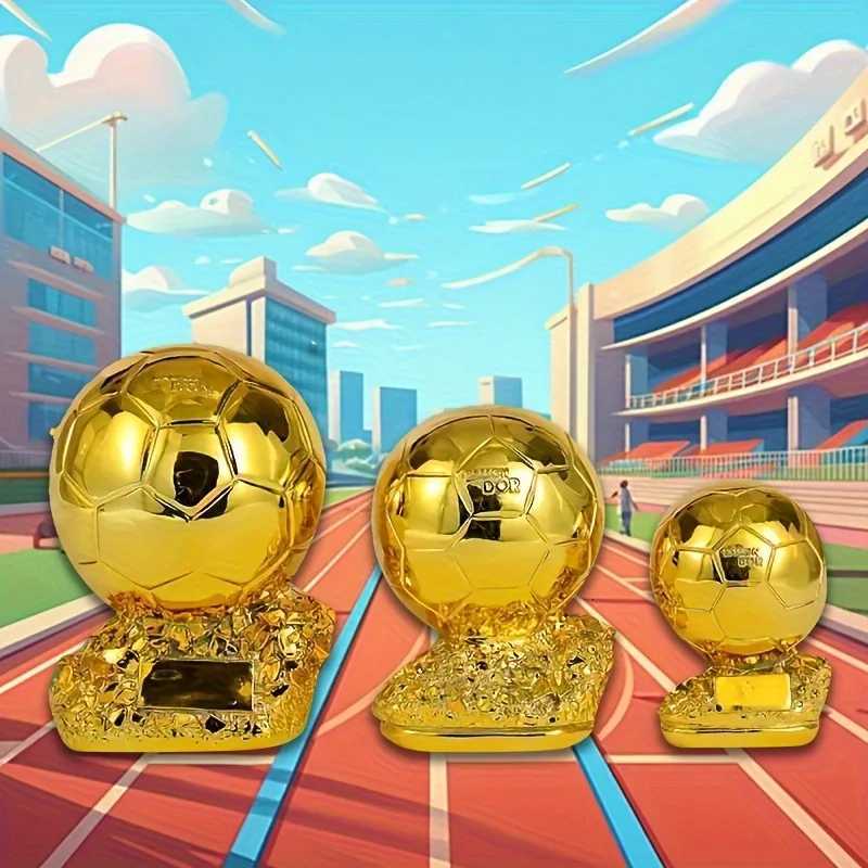 1pc Golden Soccer Trophy StatueIndoorOutdoorPerfect for ChristmasThanksgivingFatherS DayGraduation Grandparents Day Gifts Y251008