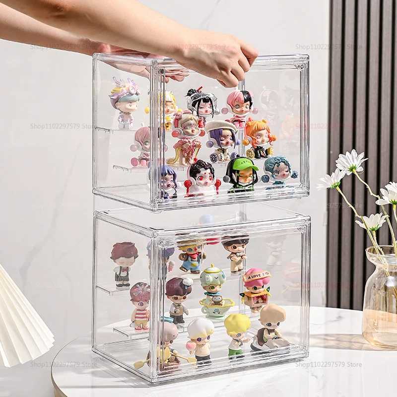 New Transparent Acrylic Doll Storage Box Model Display Stand Dustproof Toy Princess Case Jewelry Accessories Display Cabinet C251008