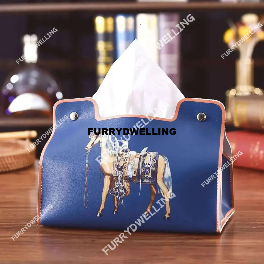 Retro Furniture Tissue Box PU Napkin Holder Desktop Bedroom Dwe74 Coffee Table Paper Drawer Leather Car Universal Organizer