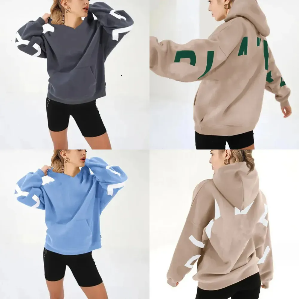 woman Designer Hoodie Woman Loose Pullover Sweatshirts Letter Print Casual Fleece Thickened Long Sleeve womens