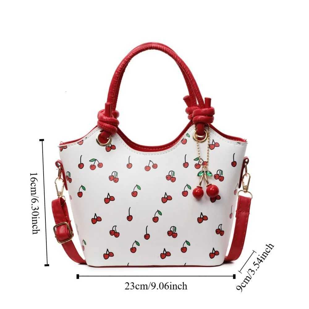 Cherry Pendant Cherry Crossbody Bag Korean Style Handbag Basket Shoulder Bag Phone Bag Storage Bag Small Tote Bag OutdoorT251007