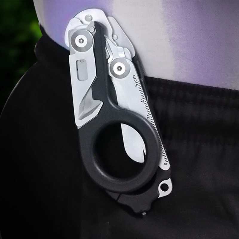 EMergency Medical Trauma Scissors Outdoor CamPING Scissors StainLEss Steel Multifunctional Folding Tactical Scissors J251008