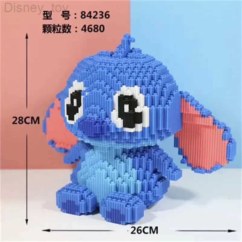 Disney New Stitch Building Blocks Toy Giant Puzzle Assembly for Kids Birthday Gift Desktop Decoration Fast Delivery H251008
