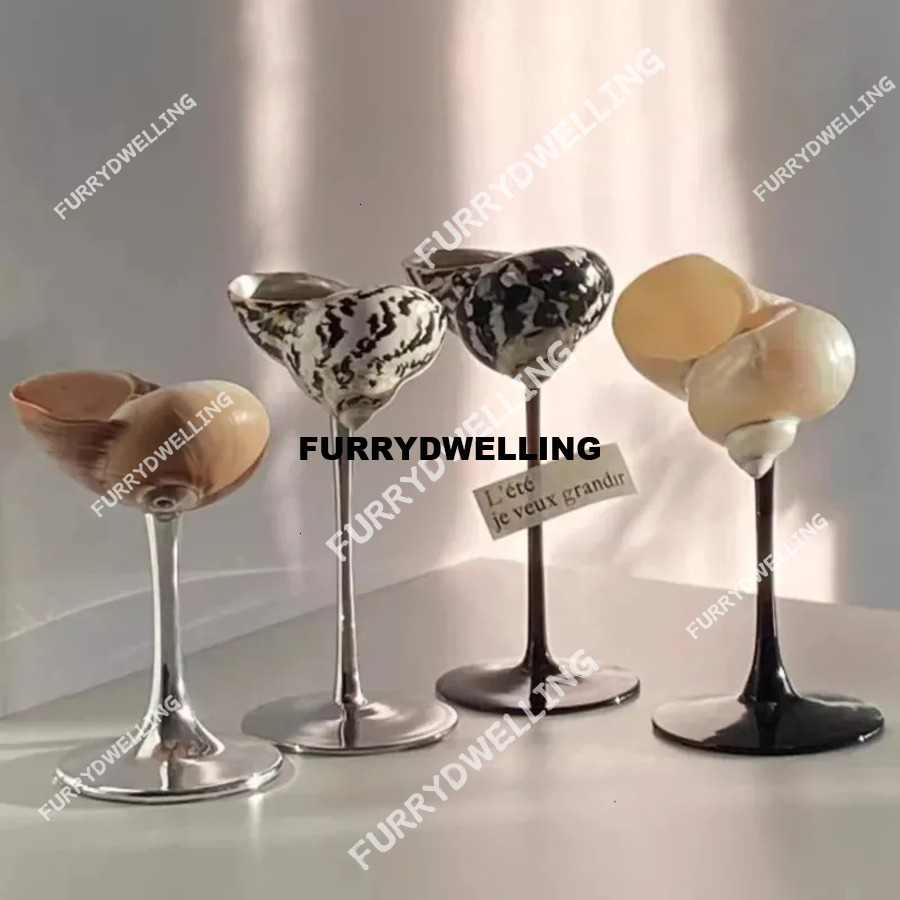 Nordic Handmade Natural Conch Shell Wine Glass Creative Party Drink Set For Dwe74 Womens Niche Champagne Bar Highend Utensils 250424