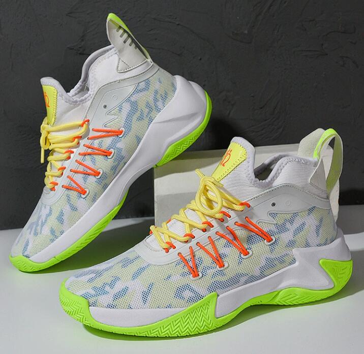 Basketball shoes men's shoes hot selling summer mesh breathable student running shoes soft soled sneakers low cut anti slip sports shoes Z 10.4-4