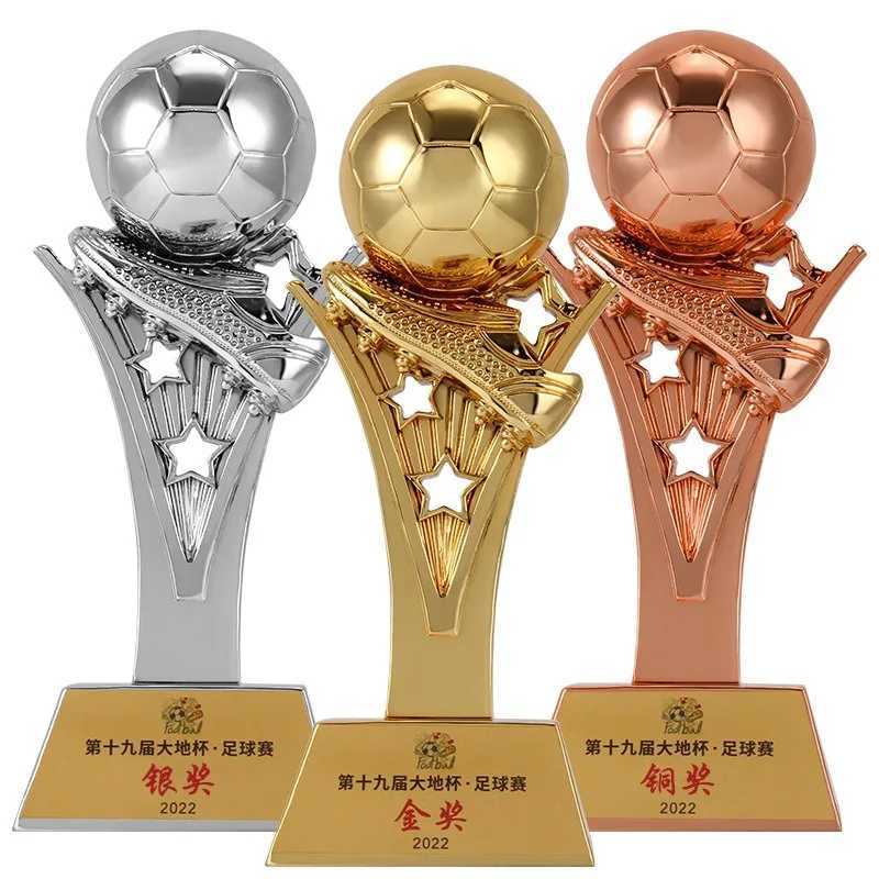 Football Goalscorer Golden Shoe Trophy Golden Shoe Trophy Fan Supplies Resin Craft Fan Souvenirs Can Be Added Y251008