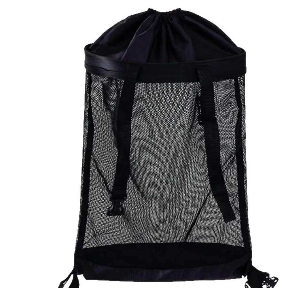 Mesh Bag Golf Cart Storage Bag Cute Practical Large Capacity Golf Ball Drawstring Pouch Adjustable Nylon Golf Ball Container J251008