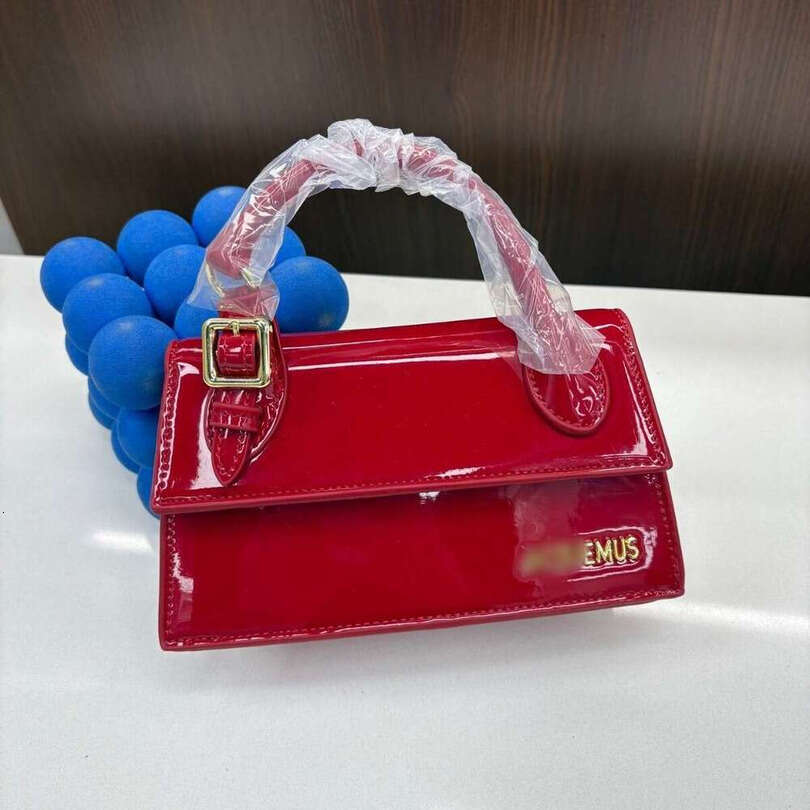 High-end designer bag Luxury Bags Small Square Niche Patent Leather Shiny Handbag Letter Underarm Shoulder Crossbody Bag Trendy Handbags tote purse