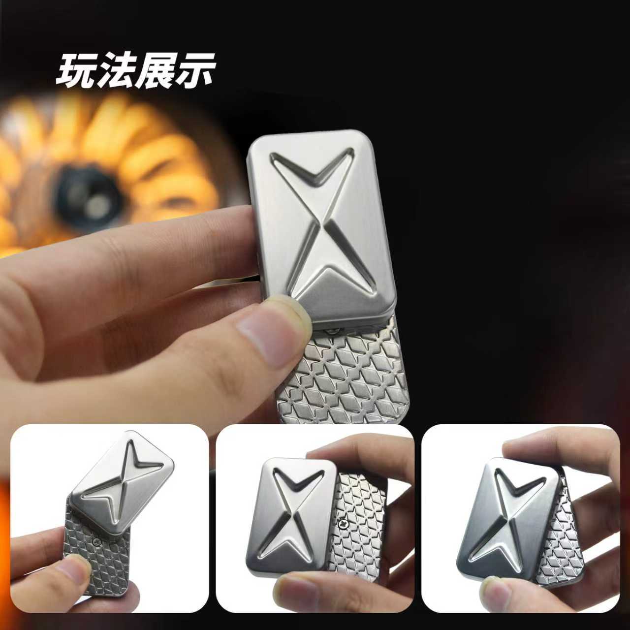 X3 Infinite Slot Xiaopeng Infinite Slot Quicksand Push Card EDC Fidget Spinner Stress Relief Toy 250825