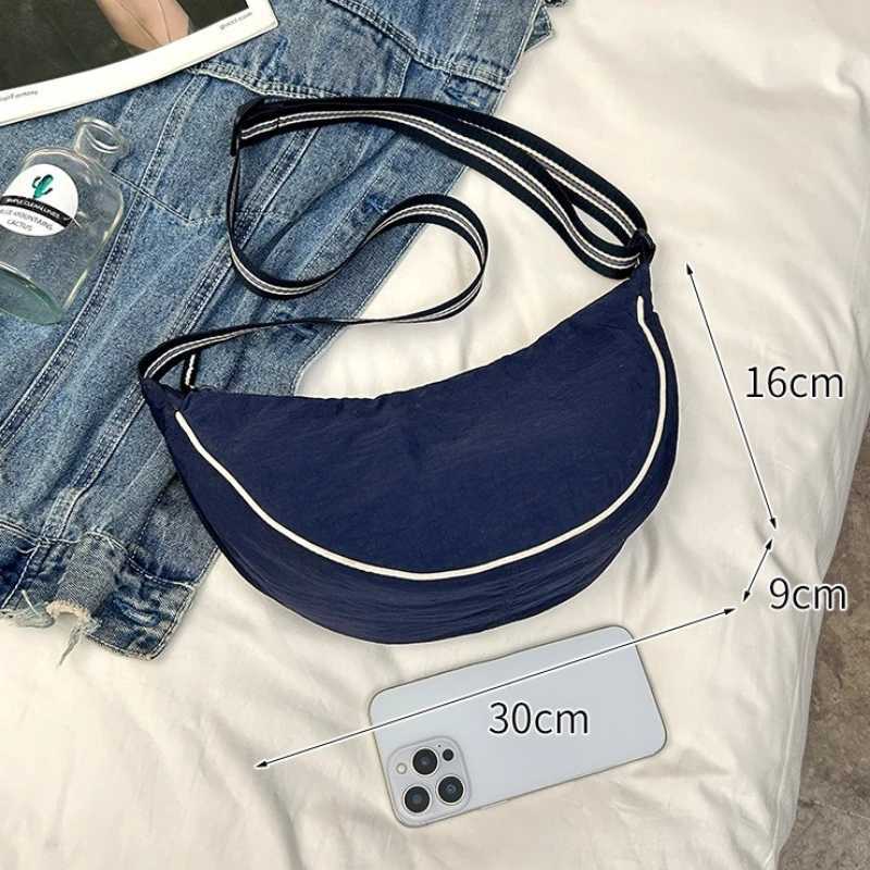 Womens Messenger Bag Fashion Ladies Nylon Hobos Small Shoulder Bags Vintage Female Girls Purse Cloth HandbagsT251007