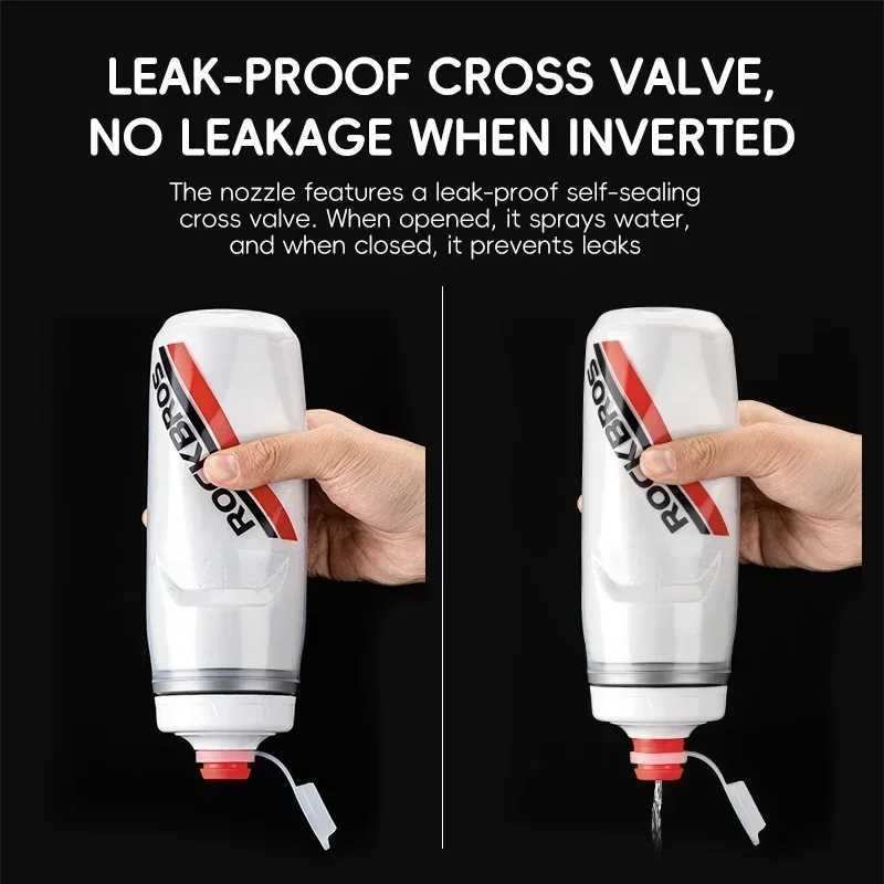 ROCKBROS Cycling Water Bottle Cold Water Insulated Thermal Silicone Bottle Fitness Outdoor Bicycle Portable 620ml Water Kettle C251008