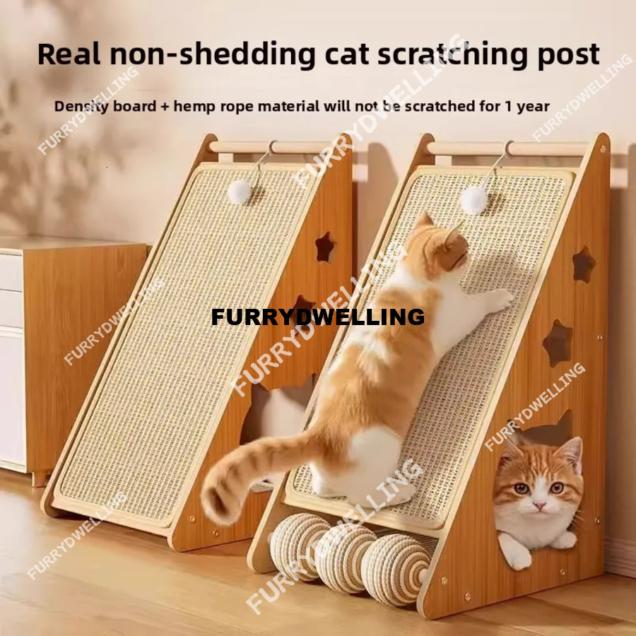 Durable Sisal Dwe74 Cat Scratching Board - Vertical Design For Claw Grinding