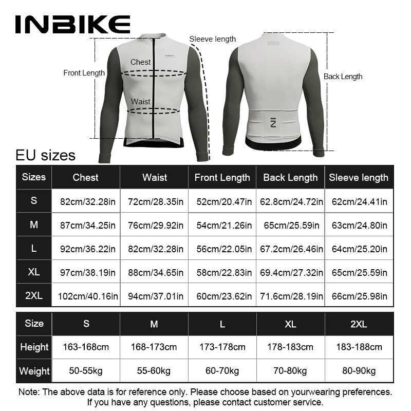 INIBKE Long Sleeved Mens Cycling Jersey Winter Fleece Bicycle Jersey Bike Riding Clothing Reflective Full Zipper 3 Rear Pockets J251008