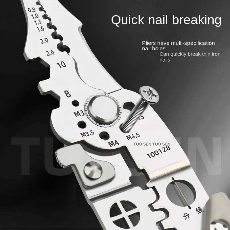 NEW Outdoor Multi Functional ELEctrician Pliers for Wire Splitting and StripPING for ELEctricians Home Outdoors J251121