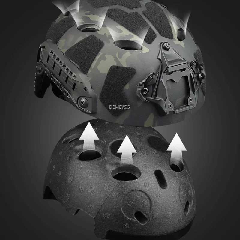 Tactical Fast Helmet Airsoft CS Game Helmets Outdoor Sports Hunting Shooting Paintball PROtective Gear C251008