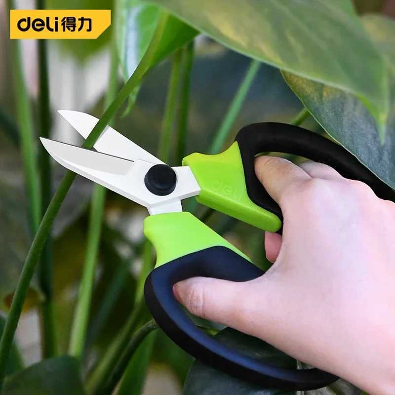 Deli 7 Inch Professional Flower Scissor Antislip Handle Pruning Shears for Bonsai Tree Branches Gardening Pruning Hand Tools J251121