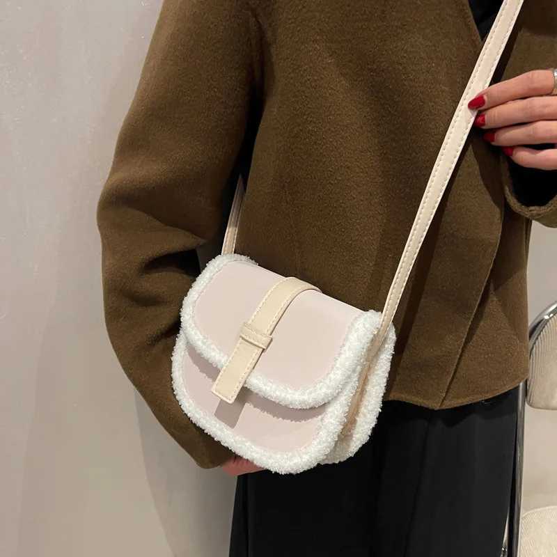 Fashion Designer Crossbody Shoulder Bag Plush Women Handbags Casual Small Ladies Messenger BagsT251007