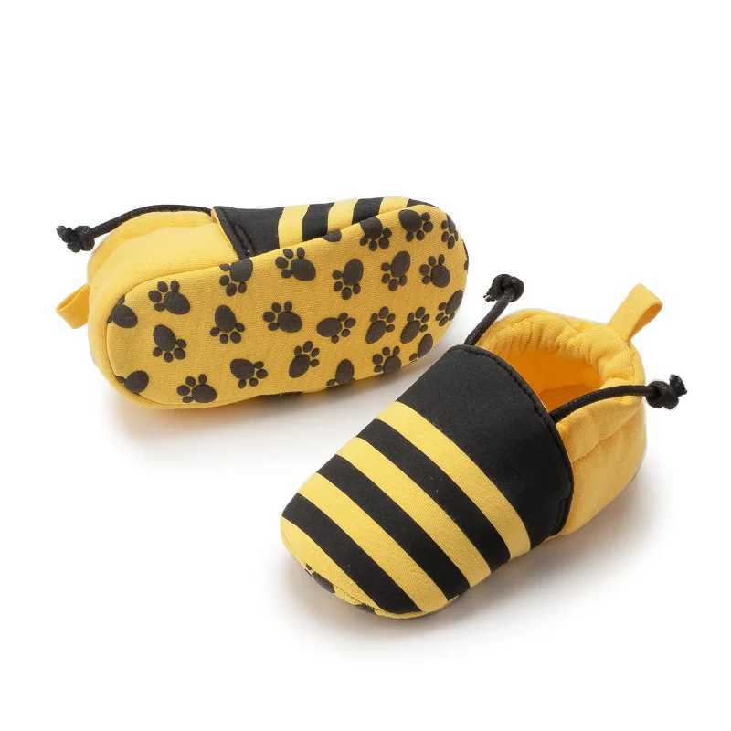 Baby Unisex Cotton Shoes Cute Animal Bee AntiSlip Soft Bottom Baby Boy Girl Shoes First Walkers Newborn Toddler Crib Shoes 2023 C251008