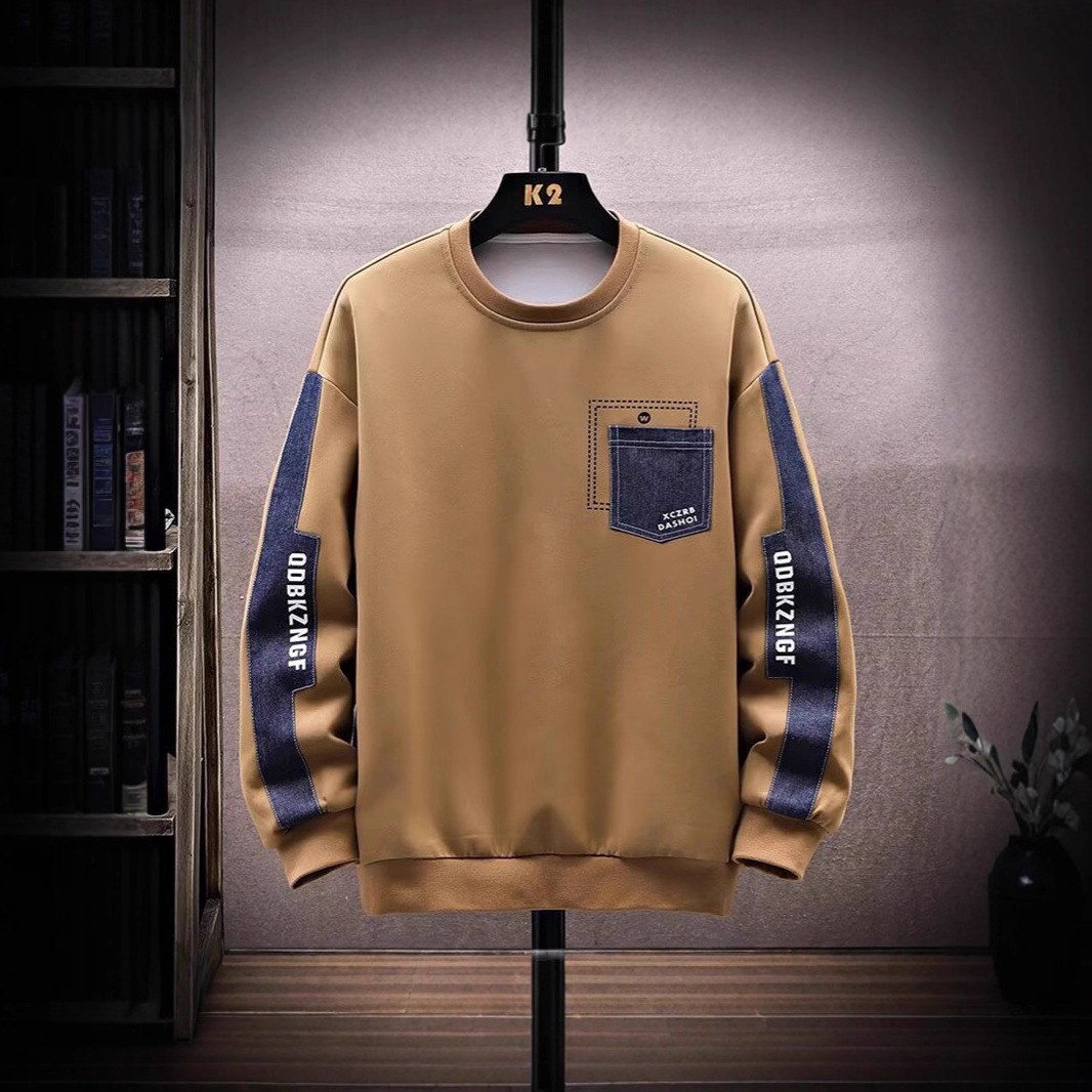 Designer Hoodie Men's Designer Shirt Polo Autumn Classic Personality Crew Neck T-shirt Fashionable Youth Color-block Casual Loose Pullover Sweatshirt