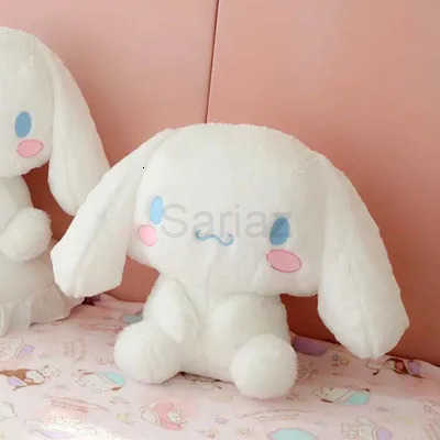 Sanrio Cartoon Anime Figure Japanese Cute Cinnamoroll Big Eared Dog Large Plush Sitting Doll Pillow Toys Children Birthday Gift L251008