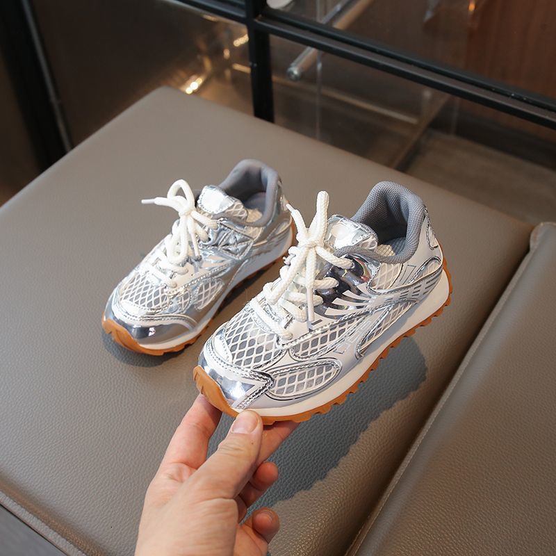 Boys Sports Shoes 2025 New Summer Single Mesh Girls Forrest Gump Shoes Soft Sole NonSlip Childrens Casual Shoes Training Shoes