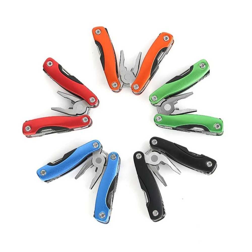 Stainless Steel Folding Pliers Mini Bottle Opener Combination Plier 12in1 Scissor Cutters Hand Tools Outdoor Camping Gears Kit J251121