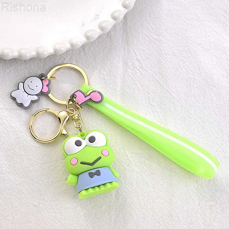 Sanrio Keychain Cartoon Character Keychain Hello Kitty My Melody Kerop BadtzMaru Cainamoroll Backpack Pendant Toys Girls Gifts L251008