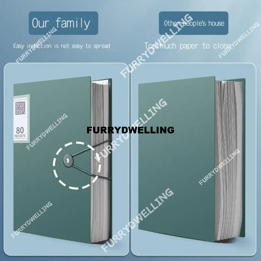 Wholesale 2Pcs 40 60 100 Pages Size A4 Storage Rganizer Dwe74 Multi-Layer Loose-Leaf Folder Student Office File Book