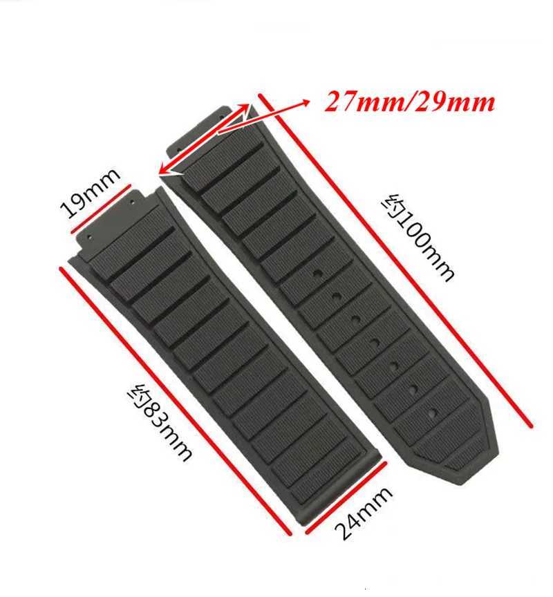 1929mm 1927mm For Hublot King Power UNICO Big BANG Watch Strap Silicone Rubber Band Interface Bracelet Replacement With ToolXJ251009
