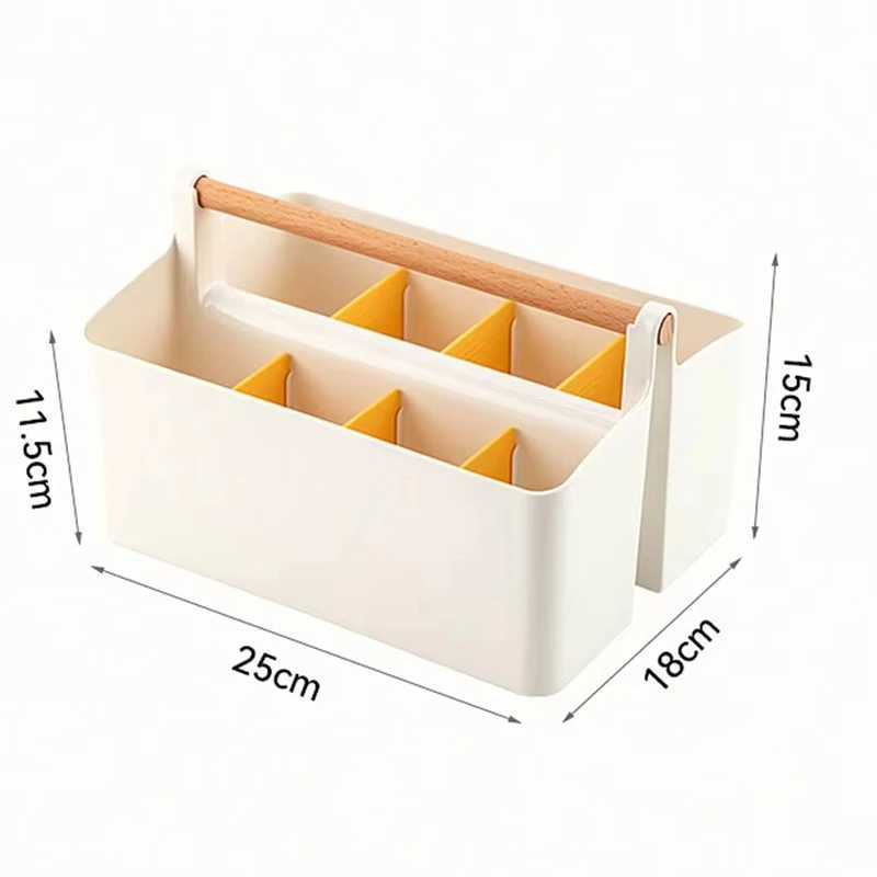 Storage Box Desktop Stationery Cosmetic Storage Holder Large Capacity Sundries Storage Basket School Office Portable Pen Holder C251008