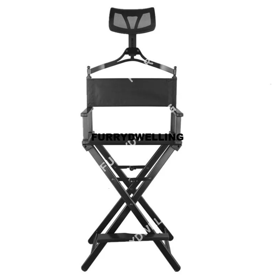 Outdoor Folding Director Makeup Chair Leisure High Chairs Bar Seat Dwe74 Portable Aluminum Alloy Home Camping Beach Travel