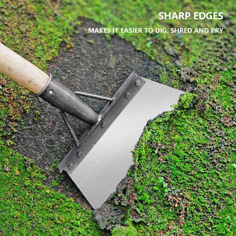 Steel Flat Shovel MultiFunctional Garden Scraper Shovel Rust Resistant Farm Weeding Planting Shovel for Digging in Garden Beds J251121