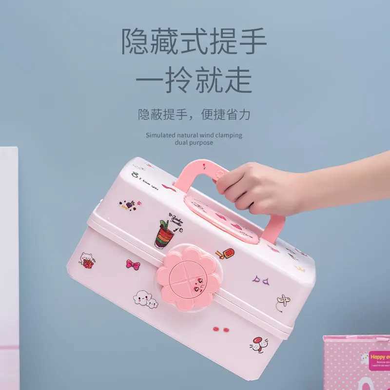 Childrens Hair Accessories Storage Box Baby Head Rope Hairpin Rubber Band Head Jewelry Dressing Cute Girl Jewelry Box Large Cap C251008