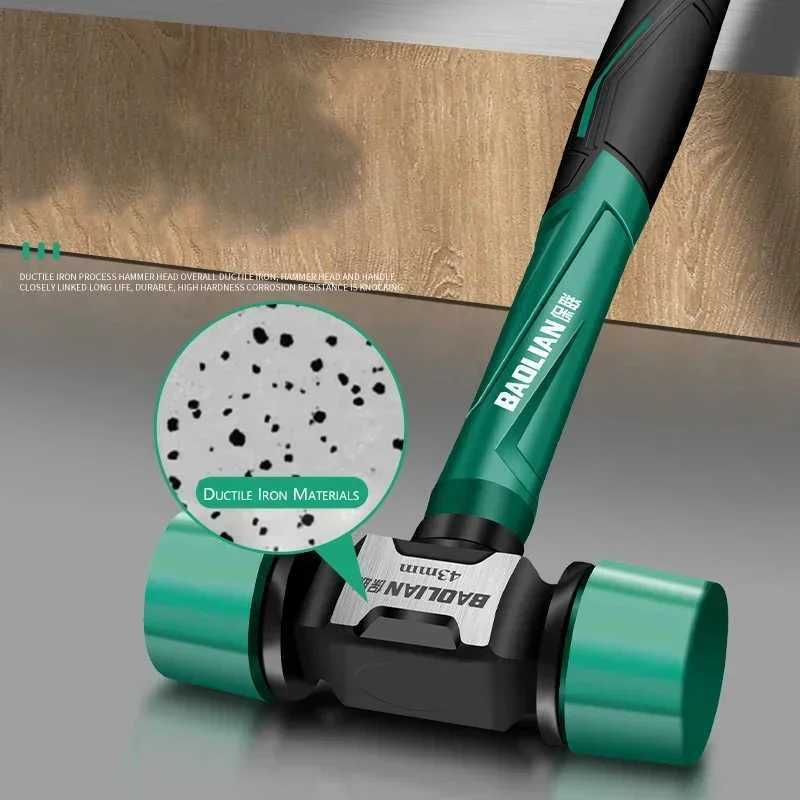 Rubber Hammer Transformable Multifunctional High Resilience Rubber Hammer Antivibration and Nonslip Professional Work Tools J251121