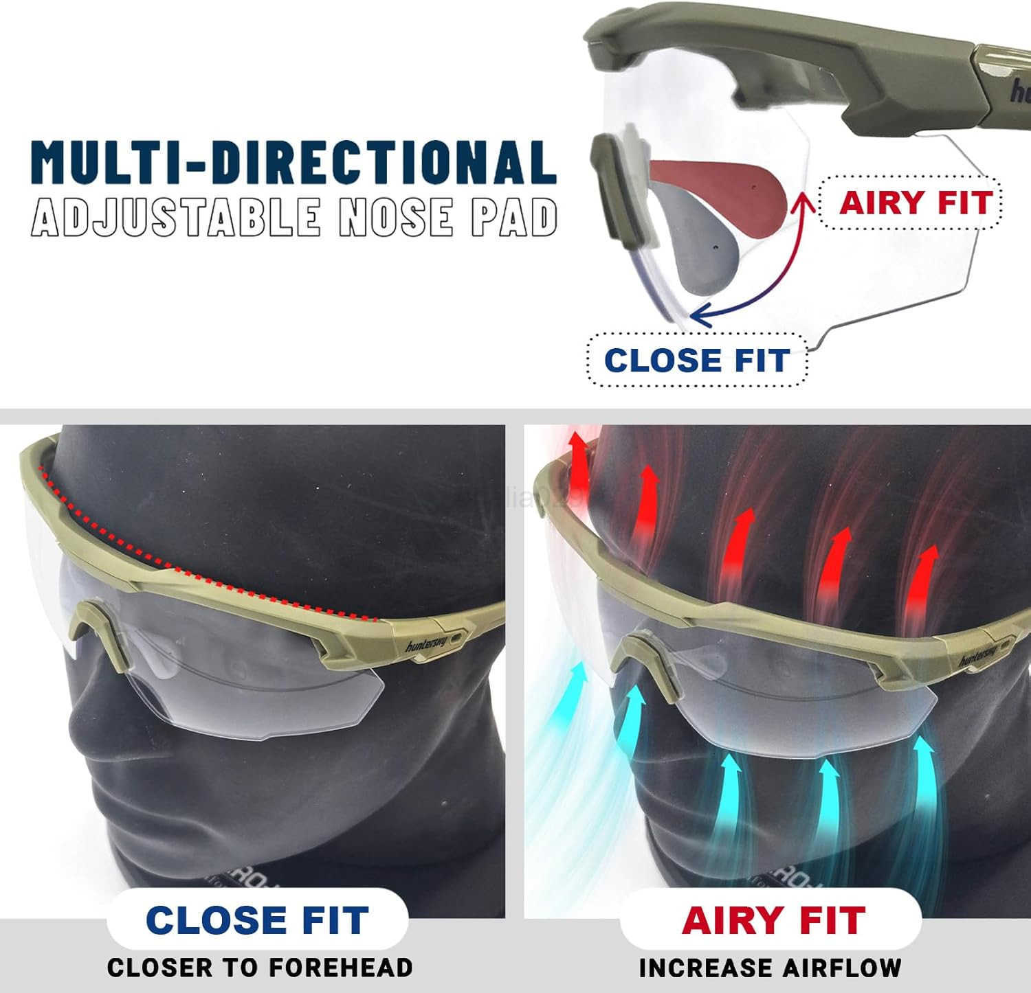 anti fog Shooting Range Safety Glasses Ballistic eye protection Hunting Airsoft Riding Pickleball W251008