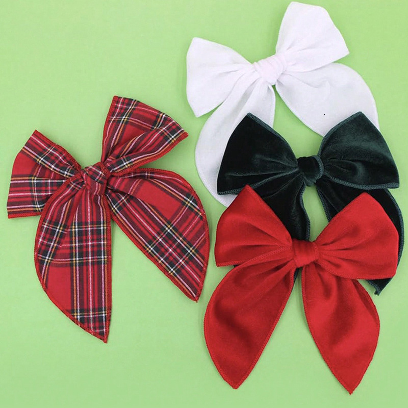 New Childrens Hair Accessories Bow Hair Clip Velvet Elegant Versatile Girls Hair Clip