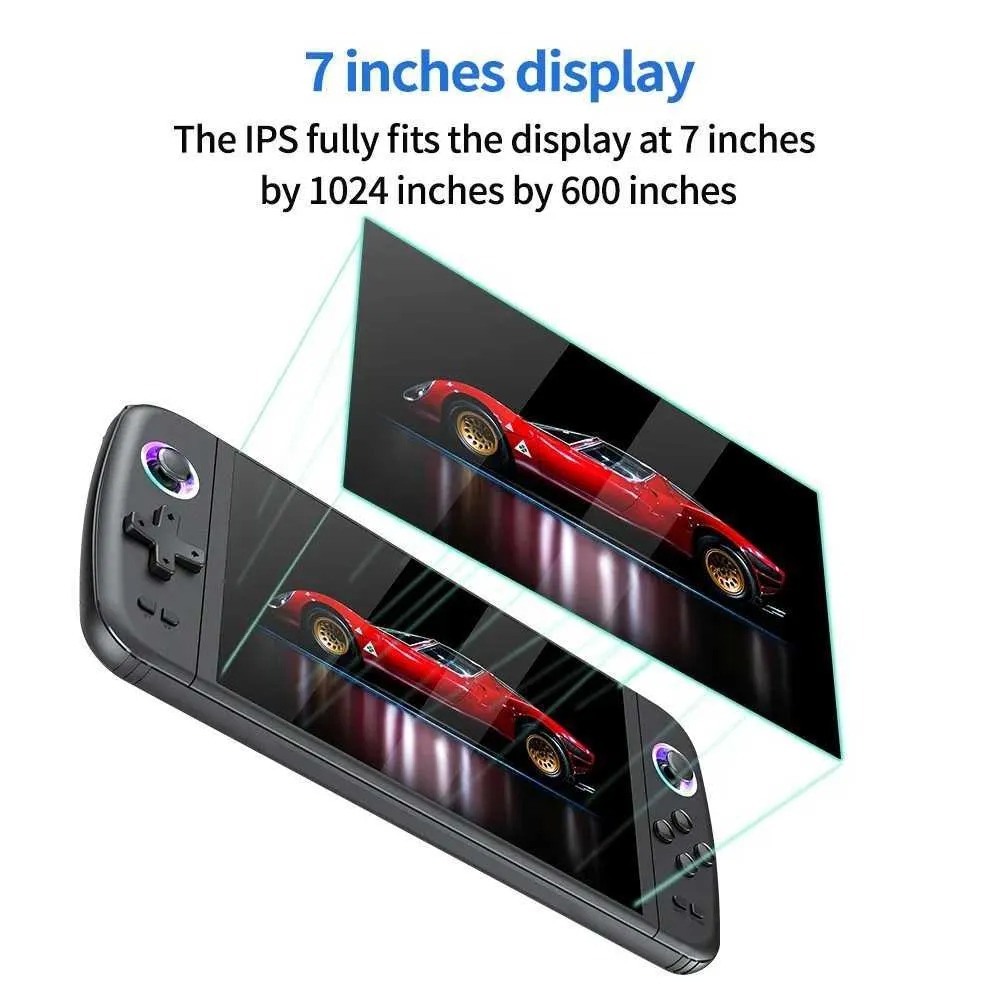 M27 7inch Screen Handheld Video Game Console 64G 20000+ Game Portable Game Player WiFi Bluetooth HD TV Output Retro Gaming Game Console Machine
