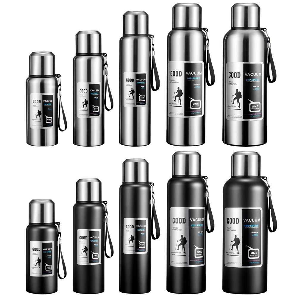 Thermal Water Bottle Large Capacity Portable Insulation Tumbler Stainless Steel Vacuum Double Insulation Cup for Hot Cold Drinks C251008